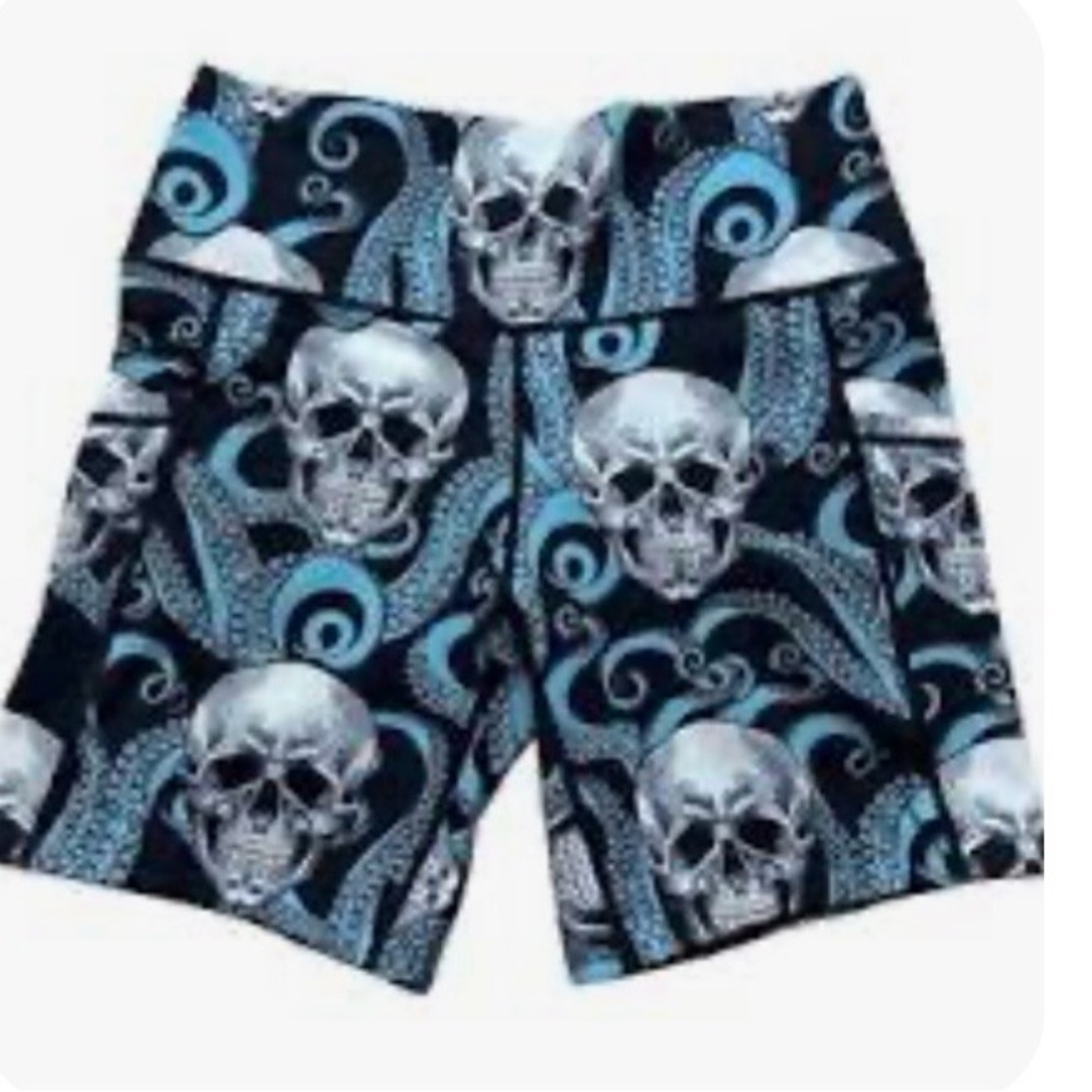 CVG CONSTANTLY VARIED GEAR Squats Approved Kraken Skull Shorts Size XL